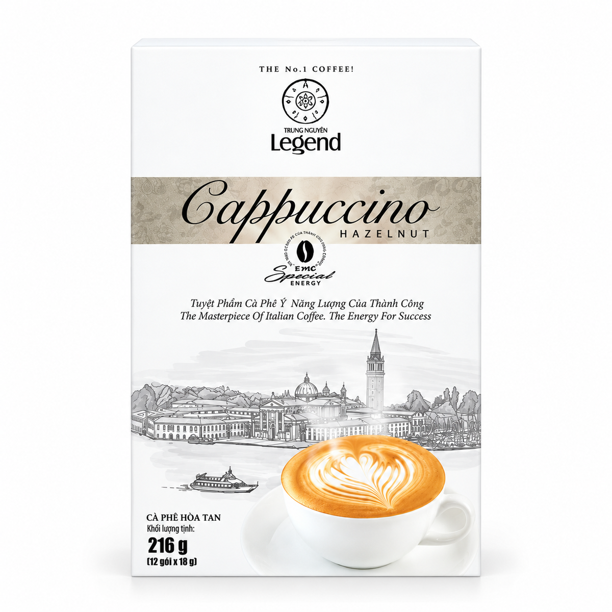 Legend Instant Cappuccino Hazelnut (12 Packets)