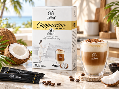 Legend Instant Cappuccino Coconut (12 Packets)