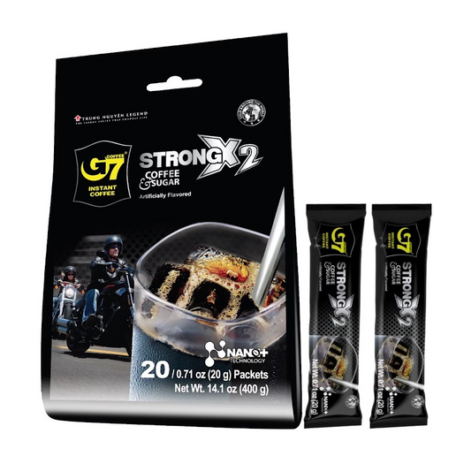 G7 Strong X2 Coffee & Sugar Instant Coffee