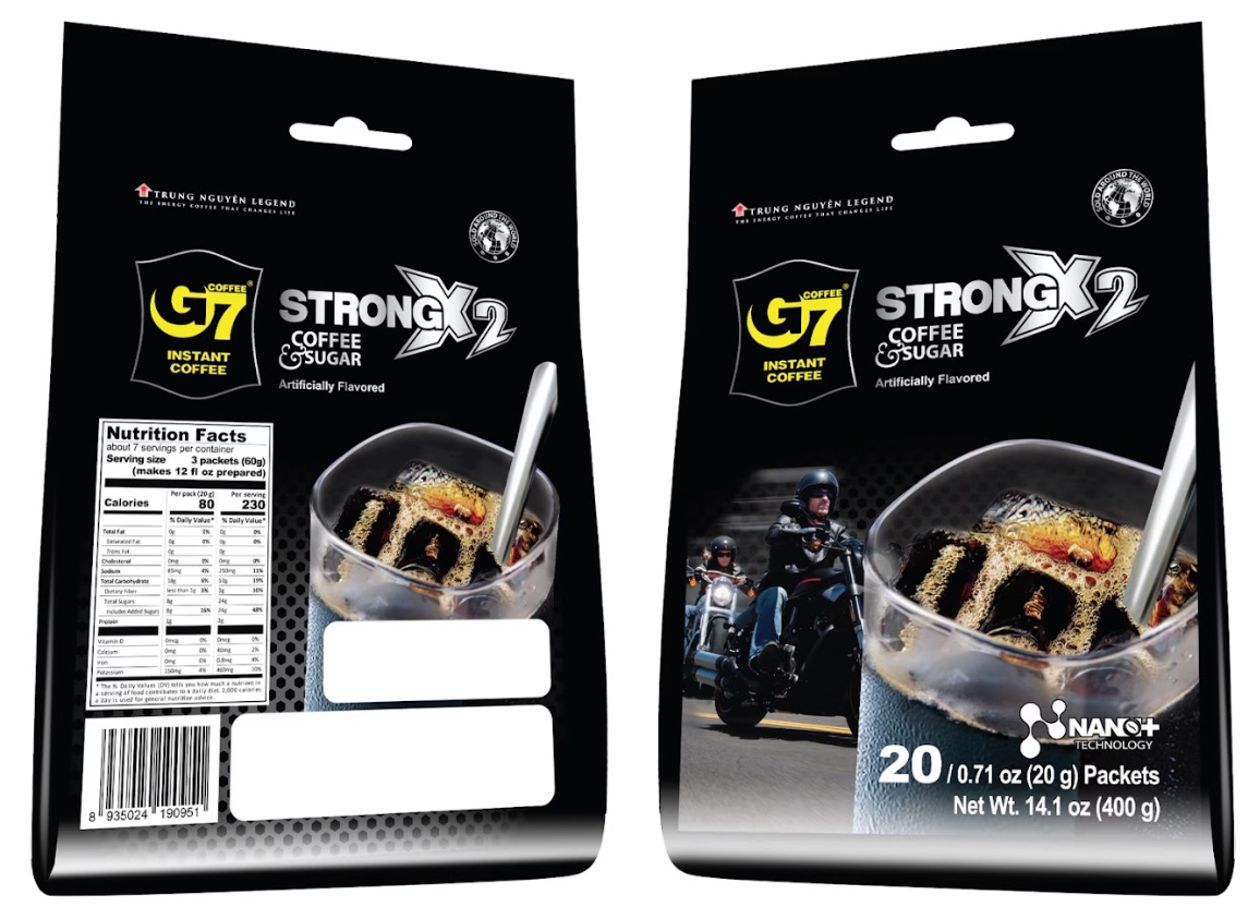 G7 Strong X2 Coffee & Sugar Instant Coffee