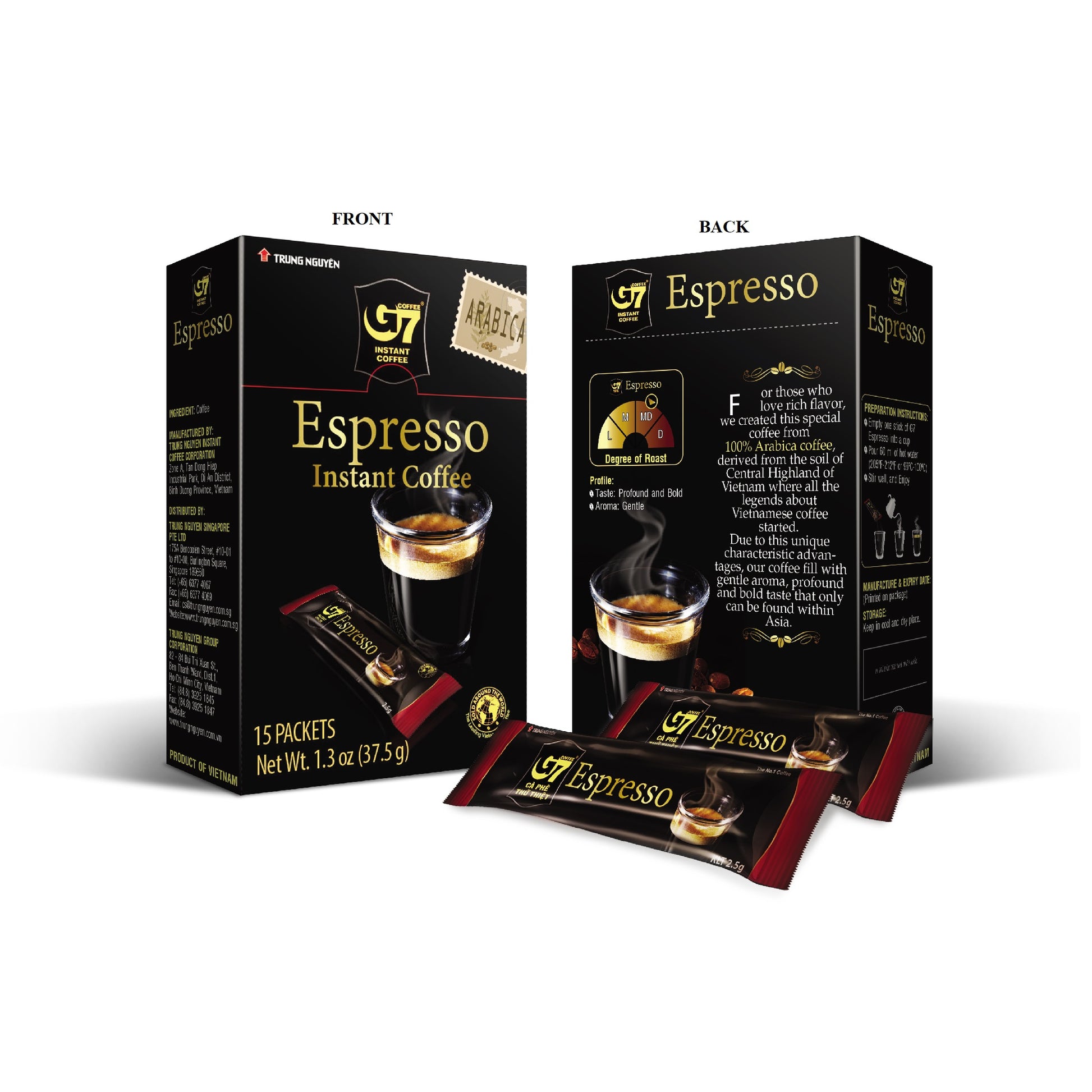 Espresso Instant Coffee Sticks